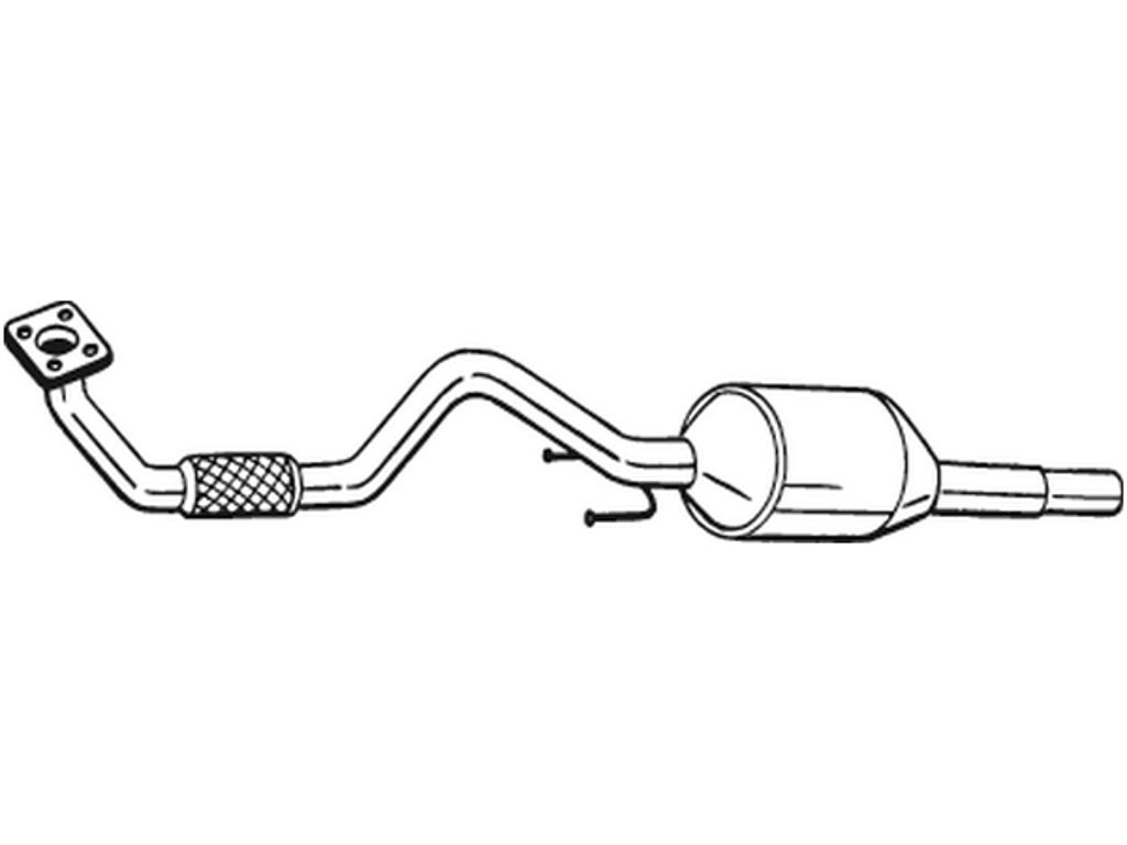 Catalytic Converter, with mounting parts, Emission Standard: Euro 3