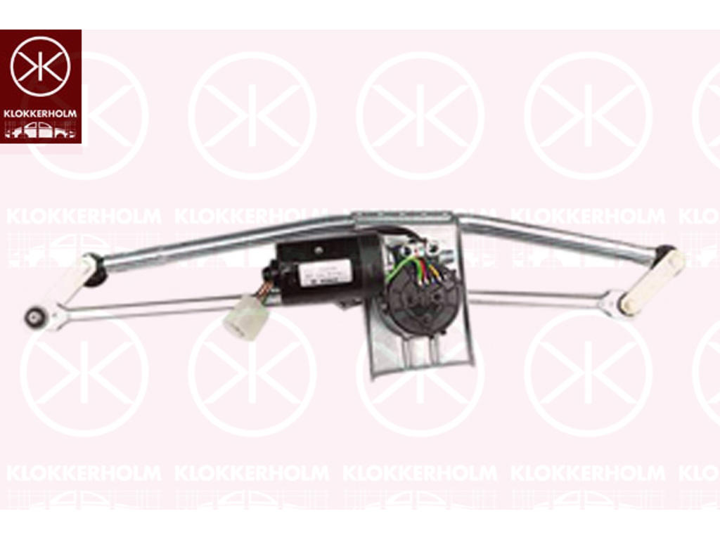 Window Cleaning System, Front, Set, with electric motor, for left-hand drive vehicles