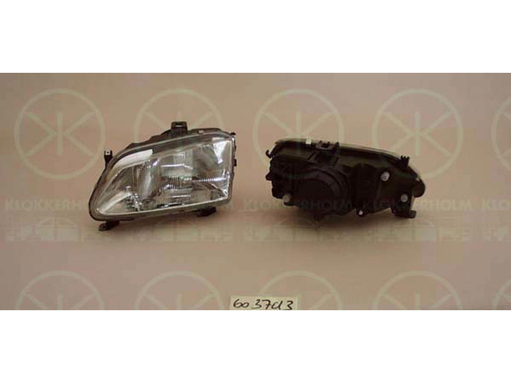 Headlight, H4, for vehicles with headlight levelling, Right, Illuminance [lx]: 20