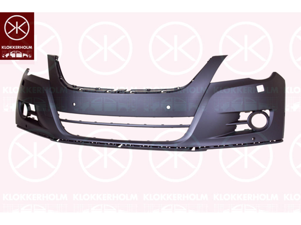 Bumper, w/primer, Front, with hole(s) for park distance control, with hole(s) for washer nozzle