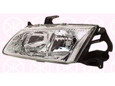 Headlight, H7/H1, for vehicles with headlight levelling, Depo, Left, Illuminance [lx]: 17.5