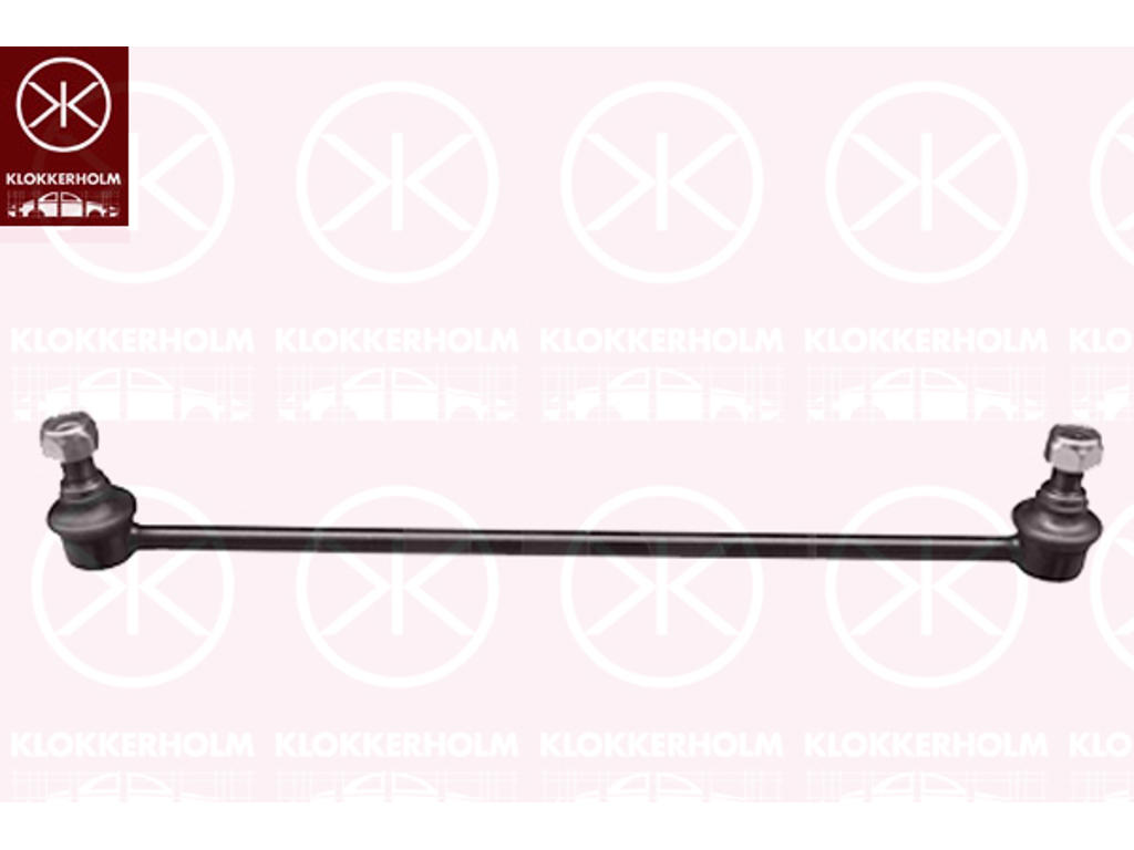 Link/Coupling Rod, stabiliser bar, Front Axle both sides, Coupling Rod, Length [mm]: 320, Steel