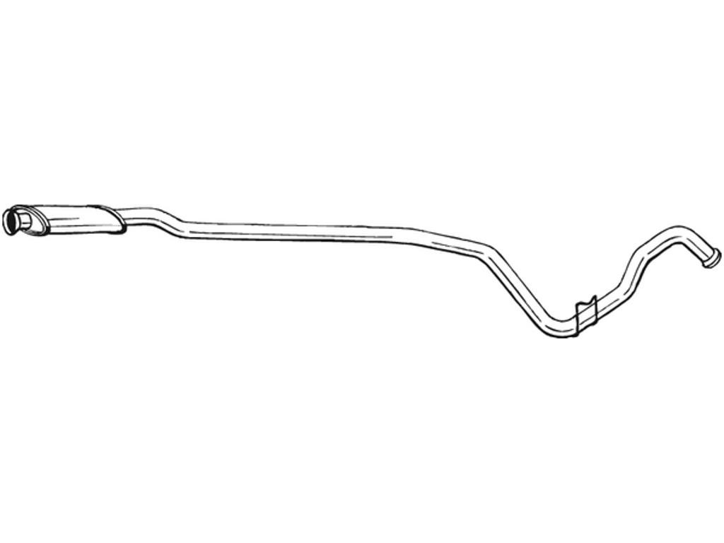 Centre Muffler, See accessories list for additionally required parts:  