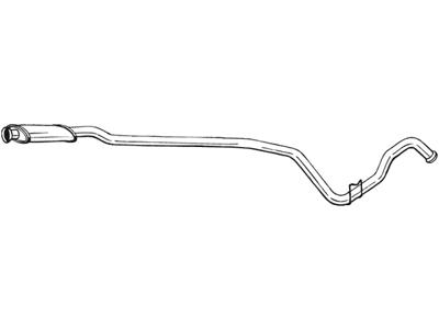 Centre Muffler, See accessories list for additionally required parts:  