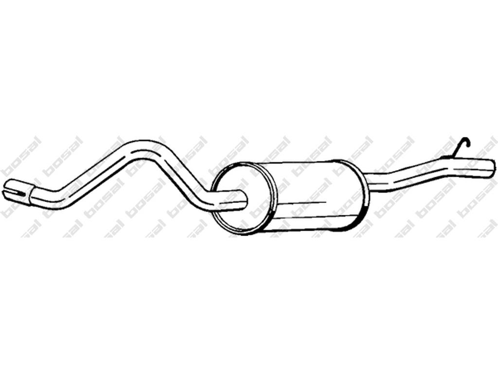 Rear Muffler, See accessories list for additionally required parts:  