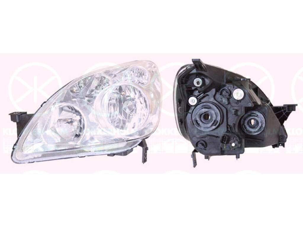 Headlight, H1/H1, with motor for headlamp levelling, Right, Illuminance [lx]: 20