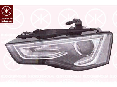 Forlygte, højre, Lysstyrke [lx]: 17.5, Bi-Xenon, uden styreenhed til Xenon, med indstillingsmotor for LWR, D3S (gasudladningspærer), PWY24W, AL