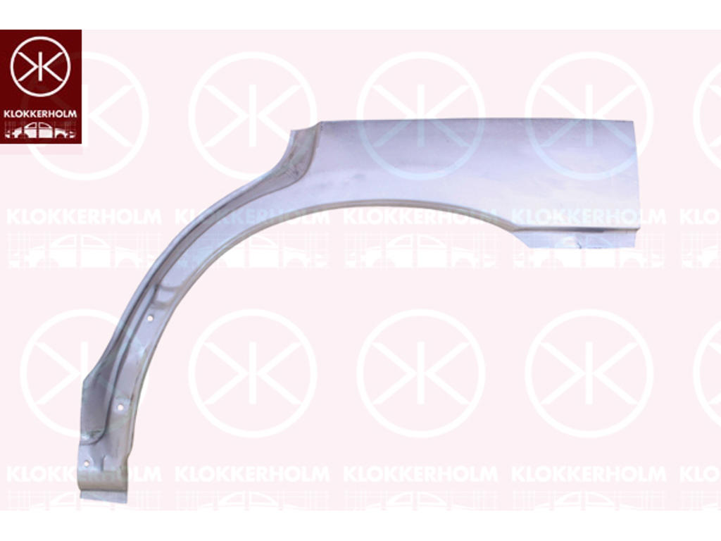 Quarter Panel, 4-dr, Wheel Arch Border, Repair Panel, Left Rear