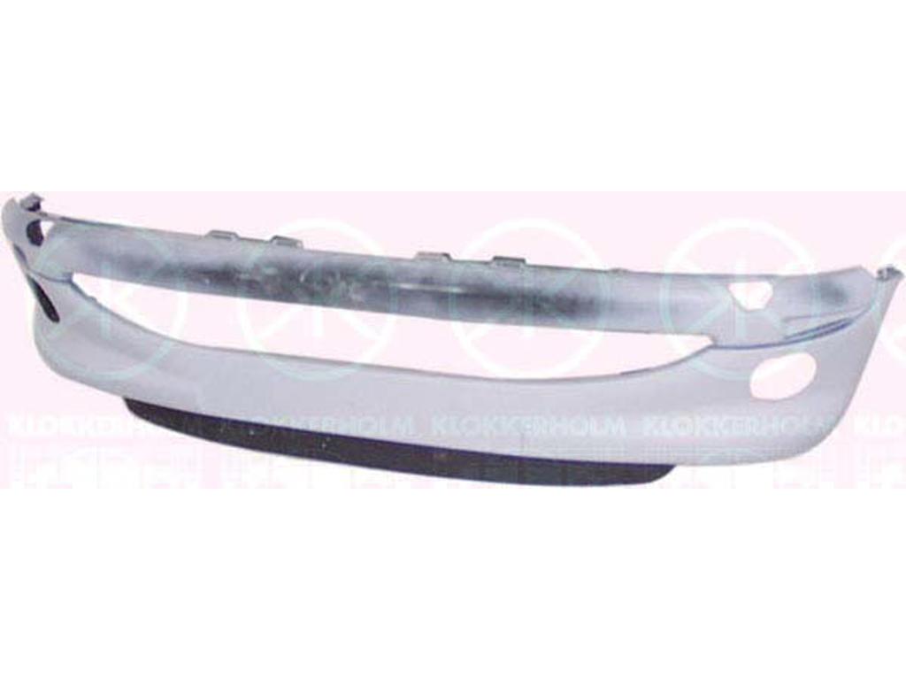 Bumper, w/primer, Front, with spoiler, with hole(s) for fog lights, not for vehicle equipment line/variant: XS, S16, GT, GTI