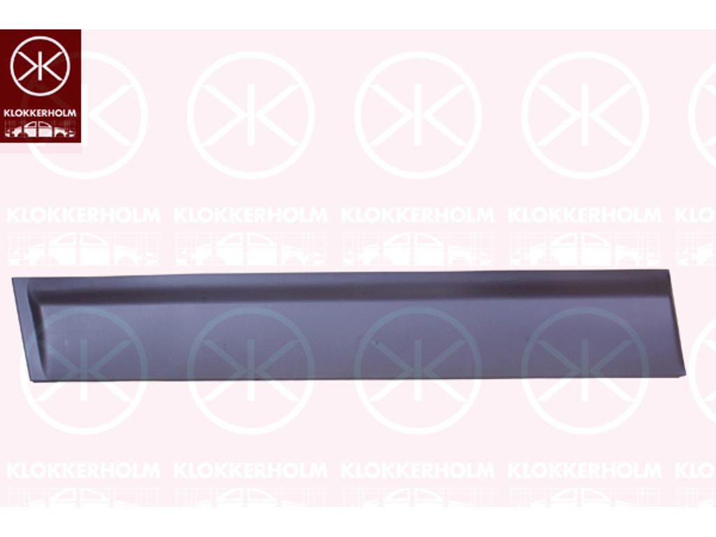 Trim/Protection Strip, door, Right Front, black, with trim strip