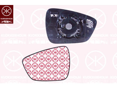 Mirror Glass, exterior mirror, Left, Heatable, Aspherical