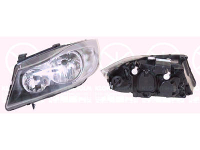 Headlight, Valeo-type, H7/H7, with motor for headlamp levelling, Right, Illuminance [lx]: 17.5