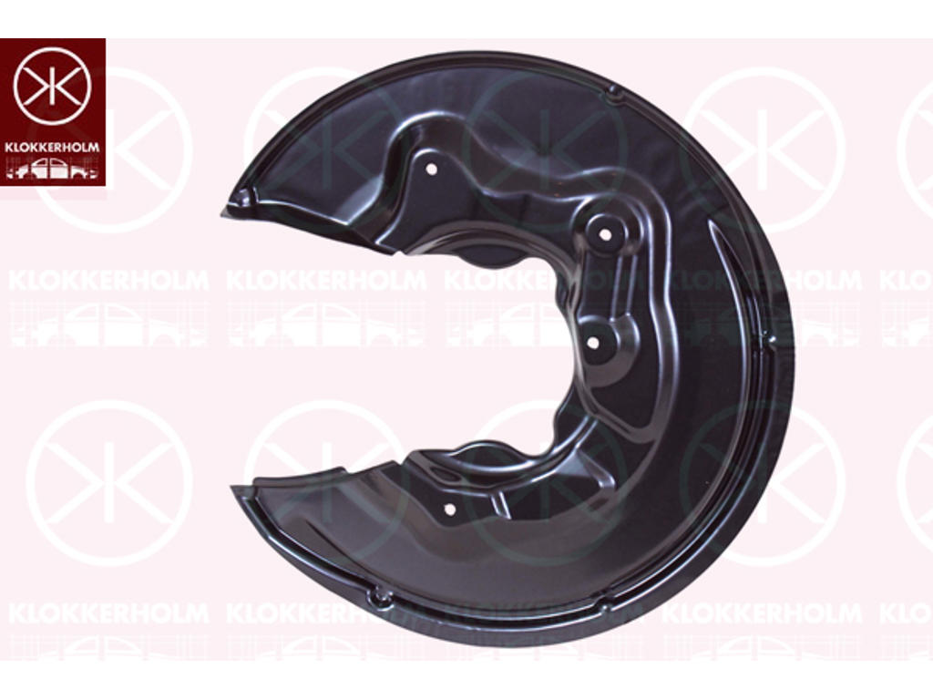 Bromssköld, Bakaxel höger, för bromsskivediameter [mm]: 310, Diameter 1/diameter 2 [mm]: 380/105, aluminium
