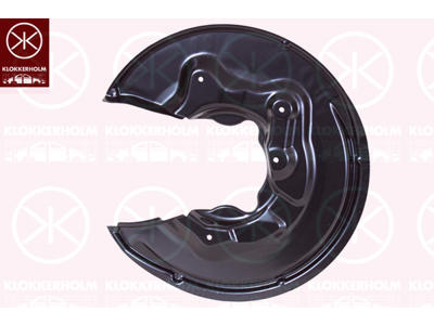 Bromssköld, Bakaxel höger, för bromsskivediameter [mm]: 310, Diameter 1/diameter 2 [mm]: 380/105, aluminium