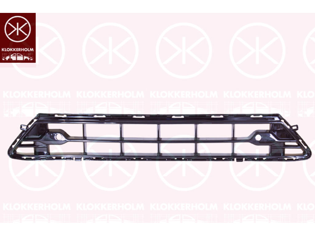 Radiator Grille, Front, with hole(s) for park distance control
