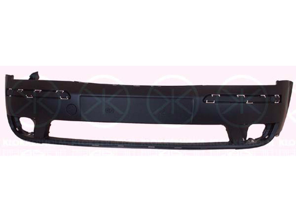 Bumper, w/primer, Front, with hole(s) for fog lights, without hole(s) for washer nozzle