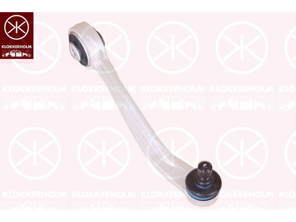 Control/Trailing Arm, wheel suspension, Front Axle Right, Aluminium, Front Section, Upper section, Control Arm