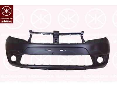 Bumper, Front, Smooth, with hole(s) for fog lights, Trim Level: STEPWAY