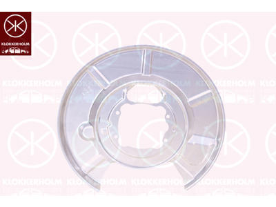Bromssköld, Bakaxel höger, förzinkad, för bromsskivediameter [mm]: 320, Diameter 1/diameter 2 [mm]: 370/105