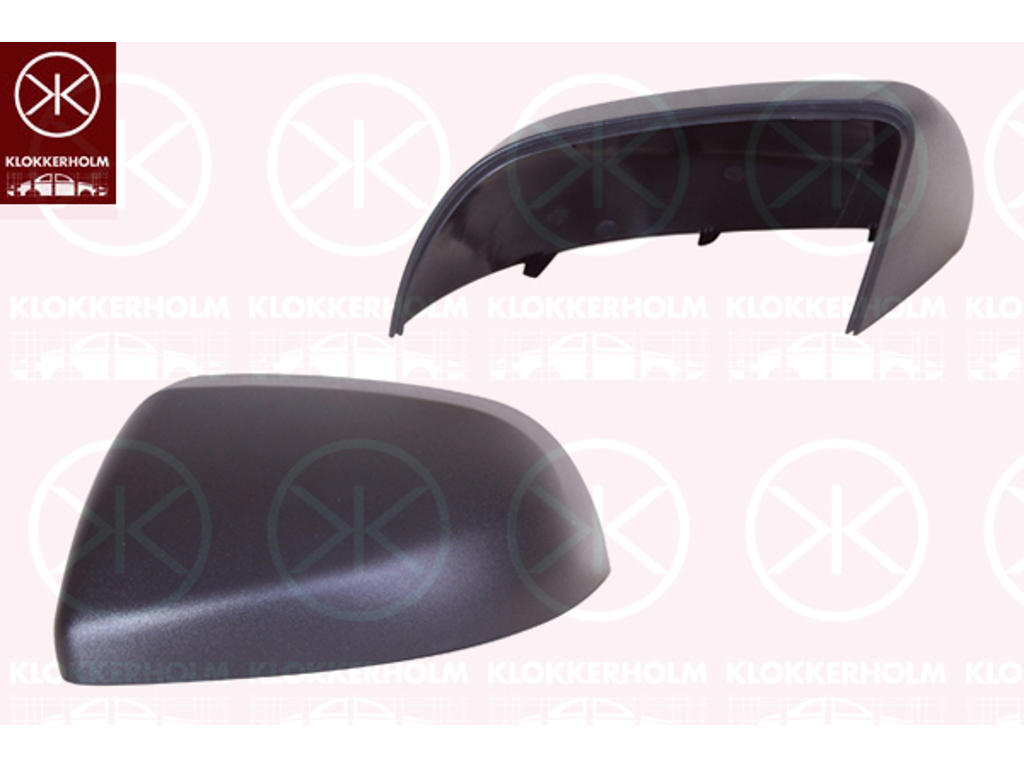 Housing, exterior mirror, Right, black
