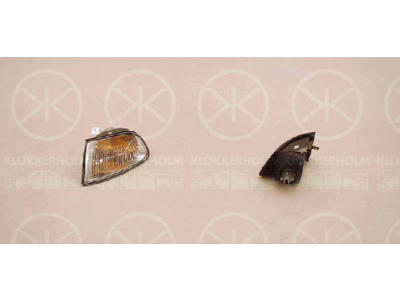 Direction Indicator, with bulb holder, white, Right