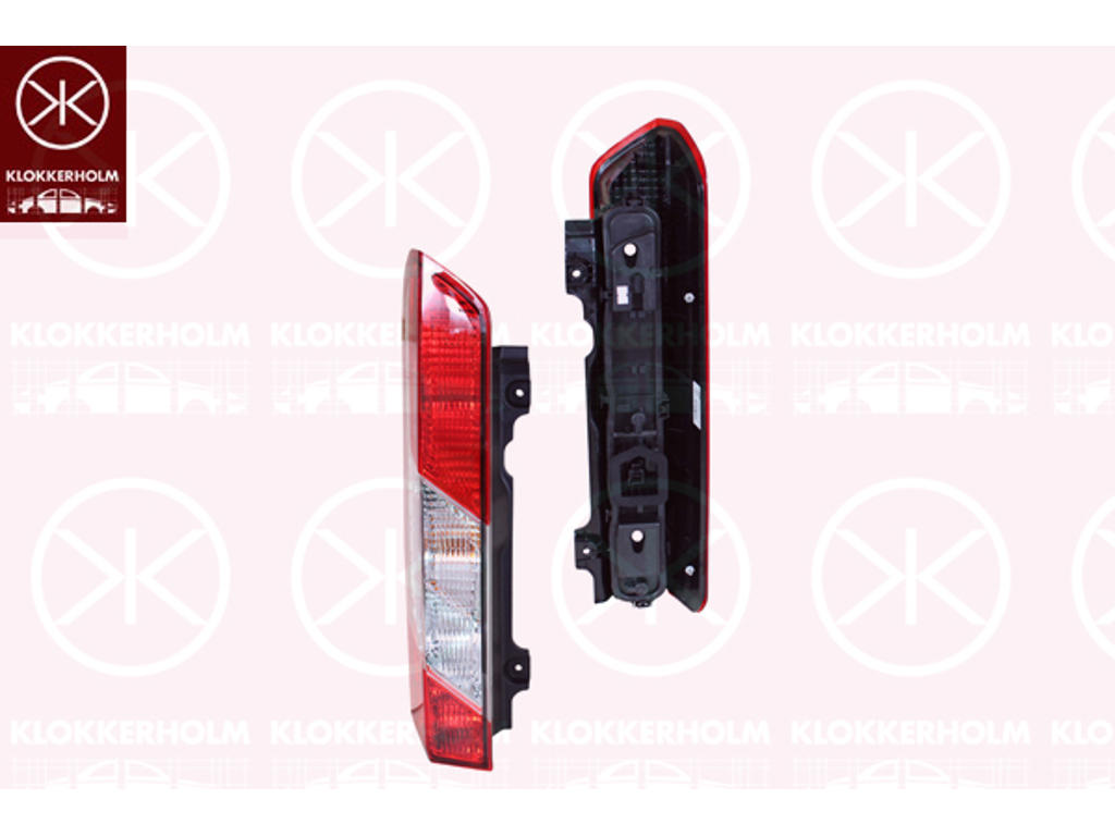 Tail Light Assembly, with bulb holder, Right, Indicator Colour: white