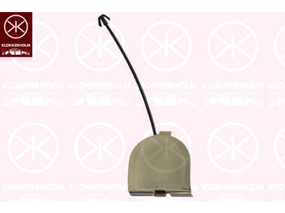 Flap, tow hook, Rear, chrome