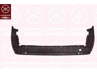 Bumper, 2-dr, CARGO, Rear, black