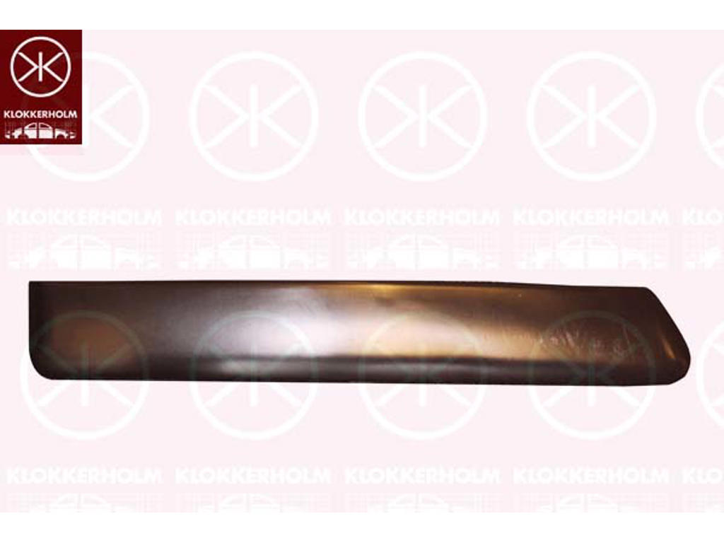 Trim/Protection Strip, bumper, black, Left Front