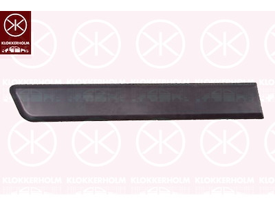 Prydnads-/ Skyddlist, dörr, 4-drs, till höger bak, svart