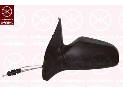 Exterior Mirror, Control: cable pull, Aspherical, Left