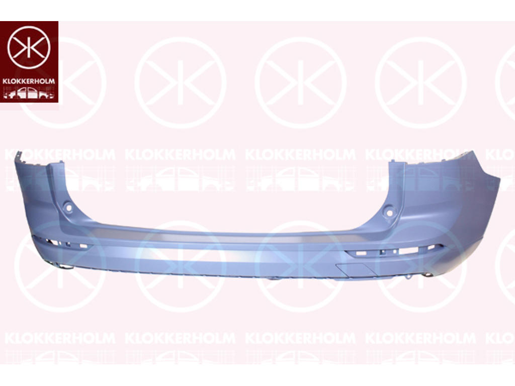 Bumper, w/primer, Rear