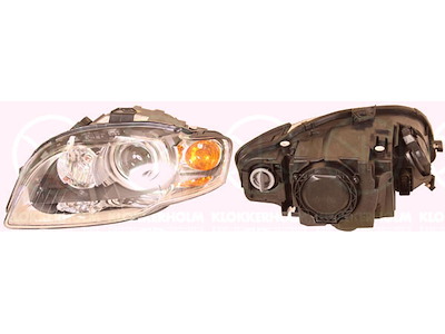 Headlight, Left, Illuminance [lx]: 25, Xenon, without control unit for Xenon, with motor for headlamp levelling, D2S/H7