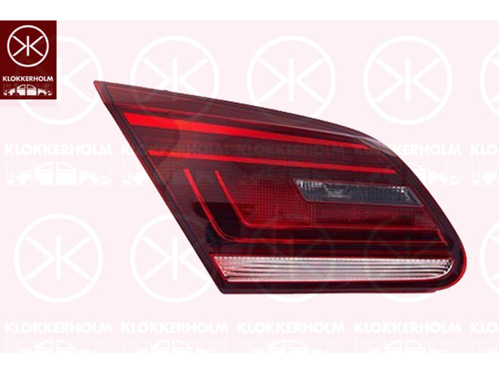 Tail Light Assembly, Right, Inner Section, LED, with bulb holder, AL