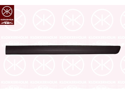 Prydnads-/ Skyddlist, dörr, till höger fram, svart