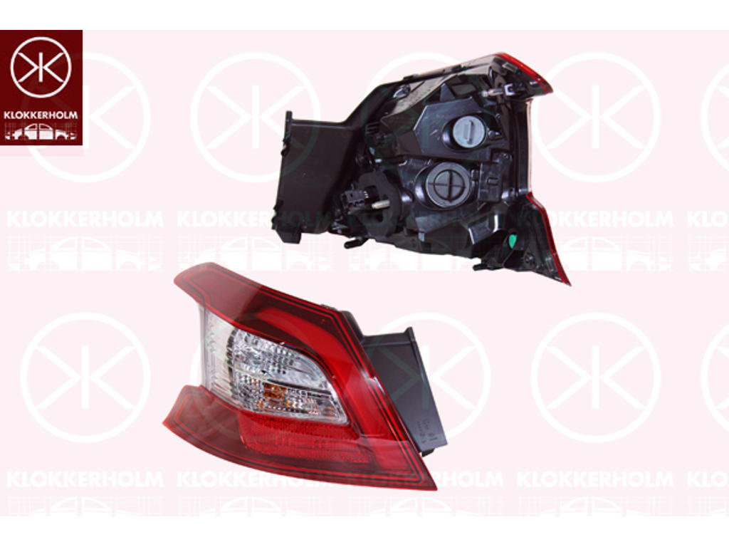 Tail Light Assembly, Right, LED, Outer section, AL