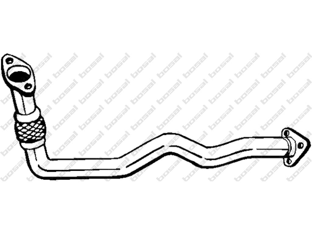 Exhaust Pipe, See accessories list for additionally required parts:  