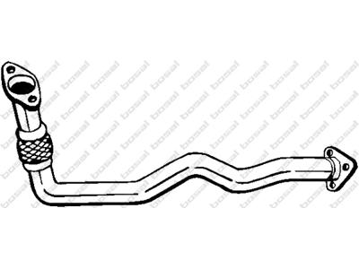 Exhaust Pipe, See accessories list for additionally required parts:  