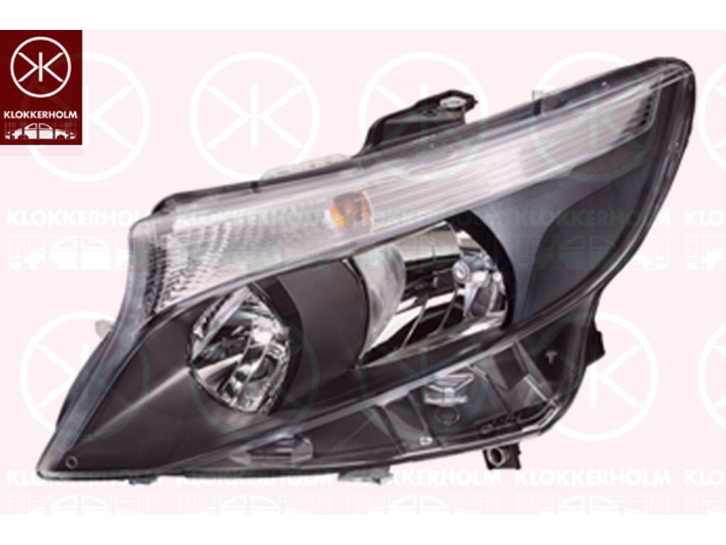 Headlight, Right, Housing Colour: black, with daytime running light (LED), H7, H15, PY21W, with motor for headlamp levelling