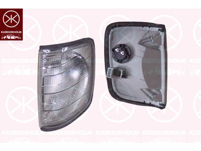 Blinker, med lamphållare, rökgrå, Höger