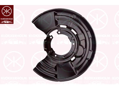 Splash Guard, brake disc, Rear Axle Right, for brake disc diameter [mm]: 345, for vehicles with sports package, Aluminium