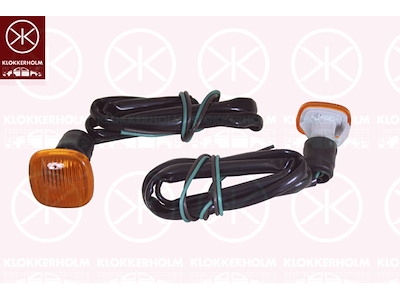 Blinker, gul, Tvåsidig, med lamphållare