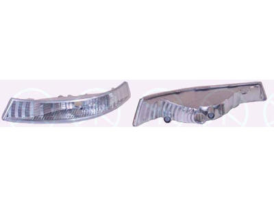 Direction Indicator, without bulb holder, white, Left Front