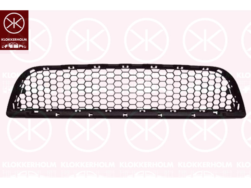 Ventilation Grille, bumper, Front, black