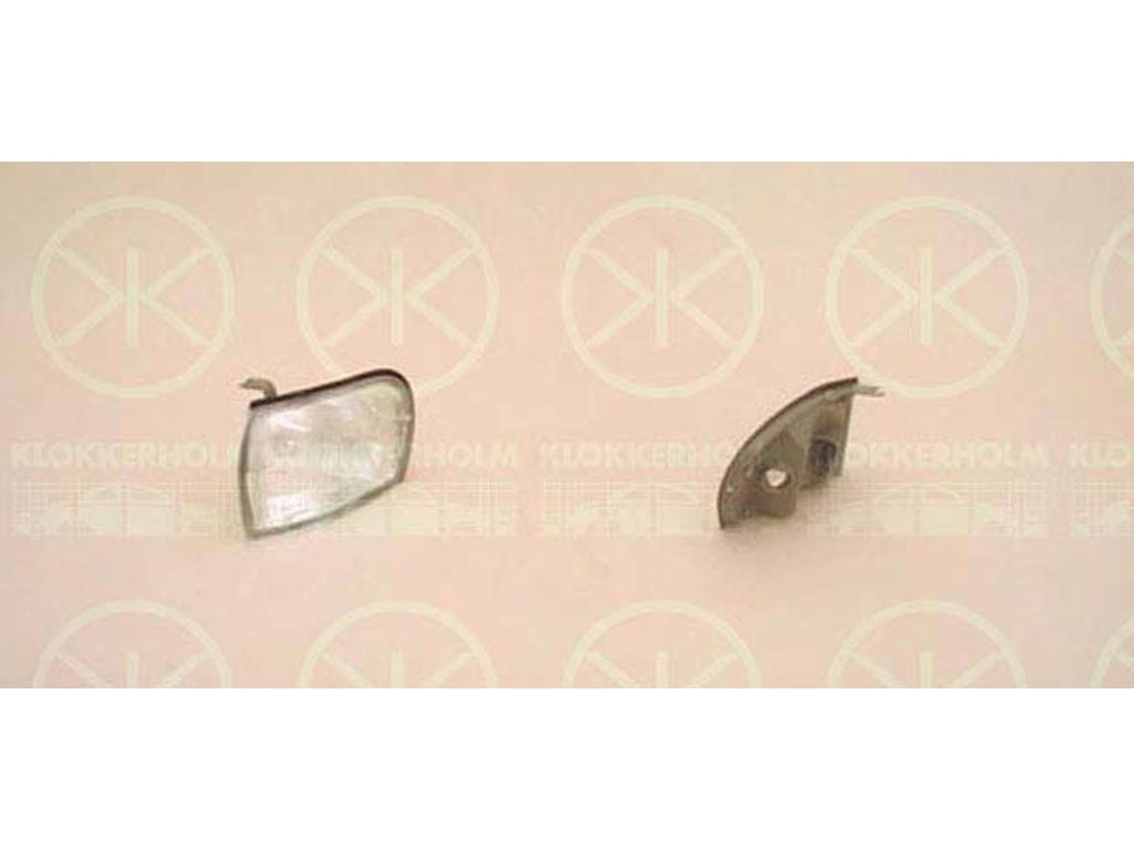 End Outline Marker Light, without bulb holder, white, Right