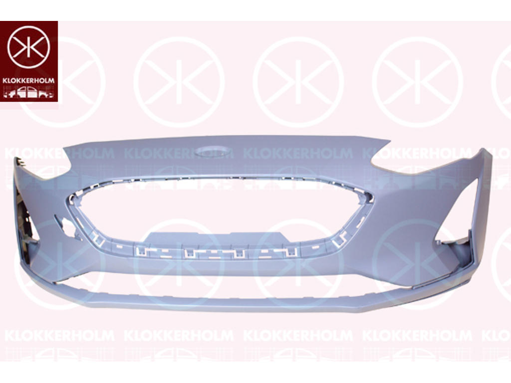 Bumper, w/primer, Front, Machined: pre-marked for PDC holes