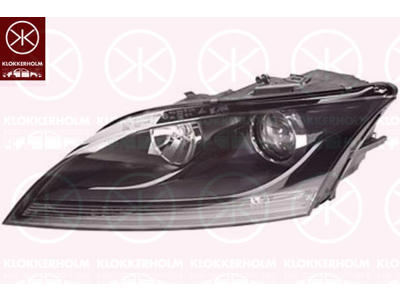 Huvudstrålkastare, H7/H7, med stäämotor för lysviddsreglering, AL, Höger, Husets färg: svart, Ljusstyrka [lx]: 17.5
