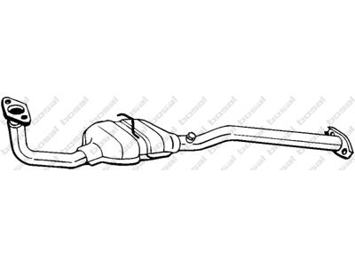 Catalytic Converter, with mounting parts, Emission Standard: Euro 3
