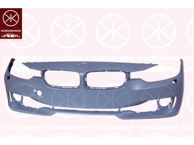 Bumper, Front, Trim Level: BASIS, with hole(s) for washer nozzle, w/primer
