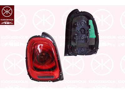 Kombinationsbackljus, Höger, med lamphållare, LED, P21W